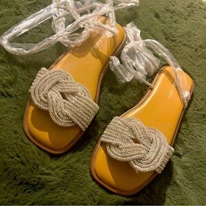 NWT sparkling sandals